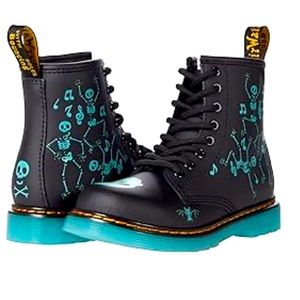 Dr. Marten Skully Boots. Mint condition. Size US 1. Glows in the dark.